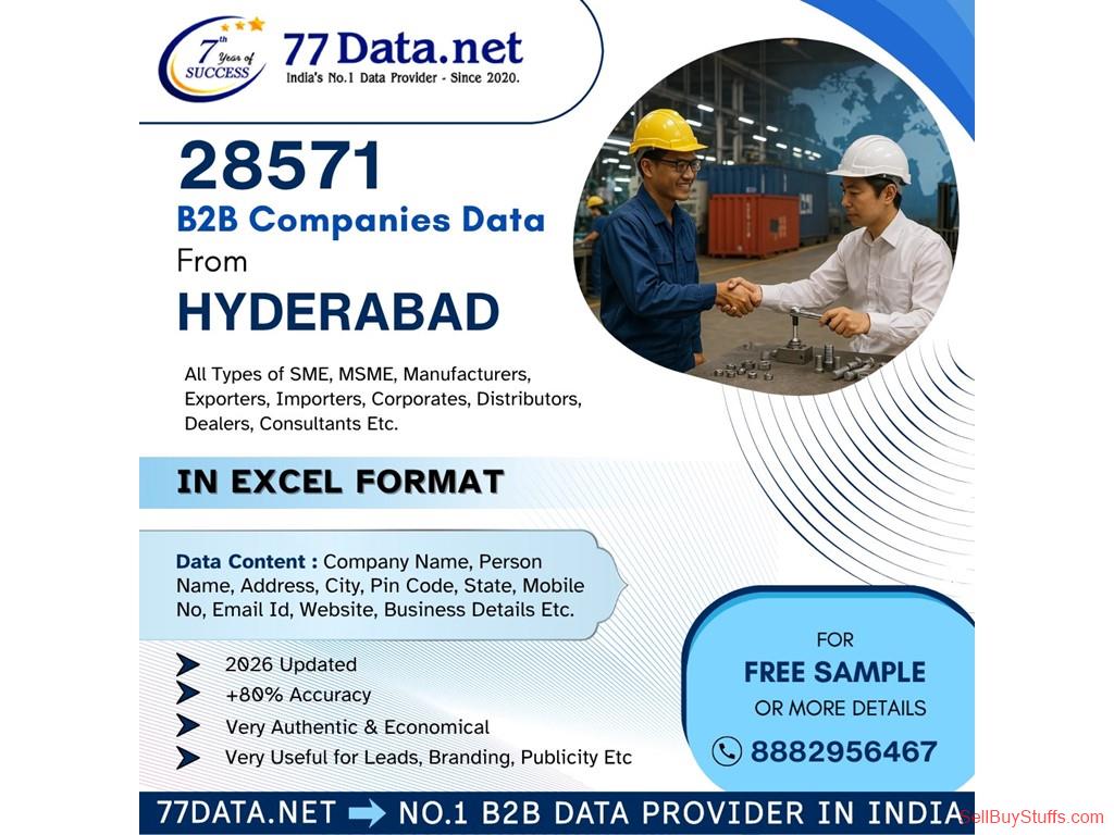 HYDERABAD-TELANGANA 28571 Hyderabad B2B Companies Data in Excel Format
