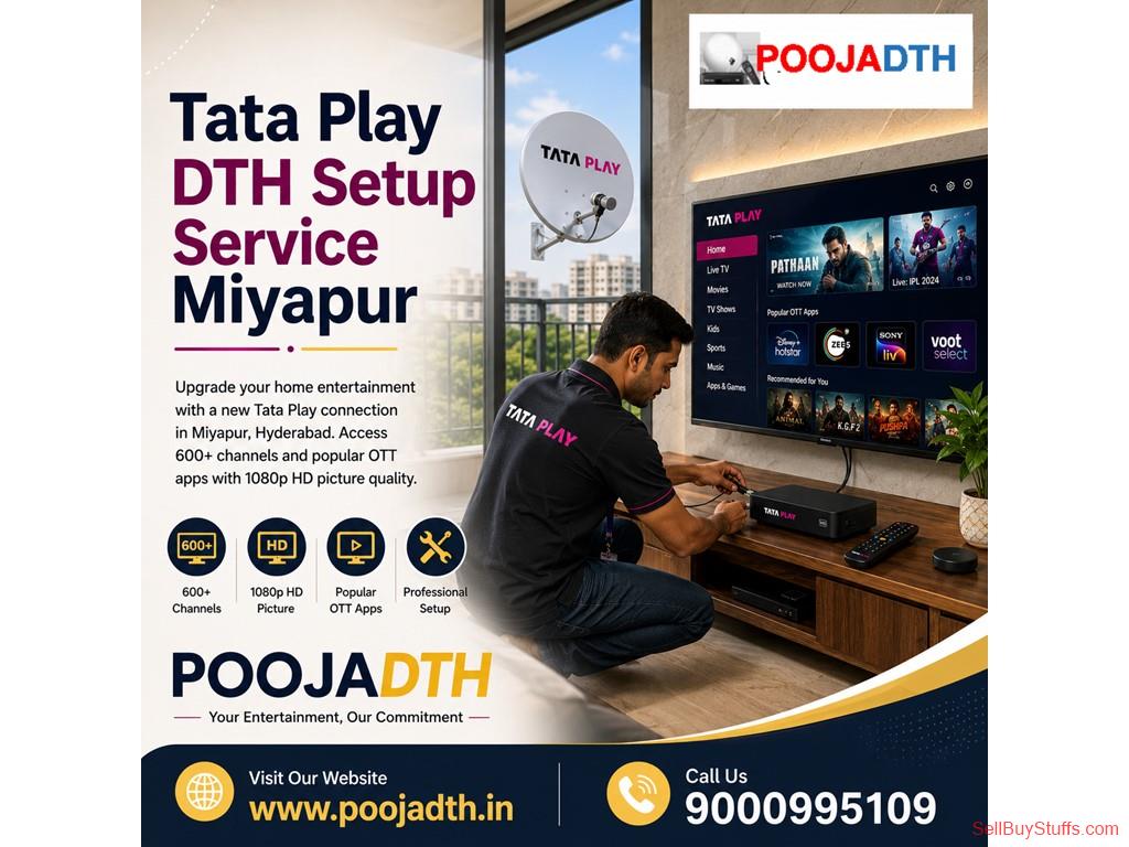 HYDERABAD-TELANGANA Tata Play DTH Setup Service Miyapur