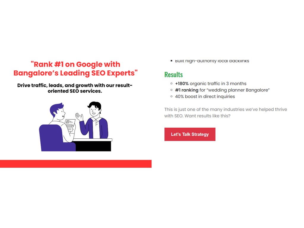 Best SEO Experts Company in Bangalore | ROI-Focused SEO Services Best SEO Experts Company in Bangalore | ROI-Focused SEO Services