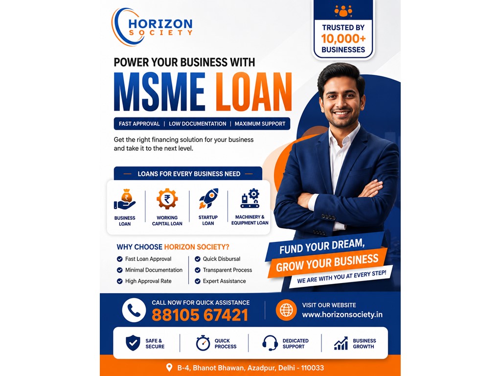 🏦 MSME Business Loan – Horizon Society