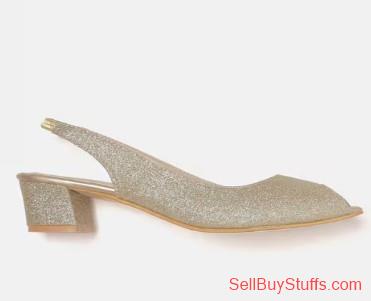 Mumbai Peep-Toe Slingback Heeled Sandals