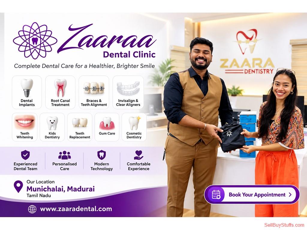Thirumangalam Dental Clinic in Madurai – Braces, Invisalign, Dental Implants & Root Canal | Zaara Dental