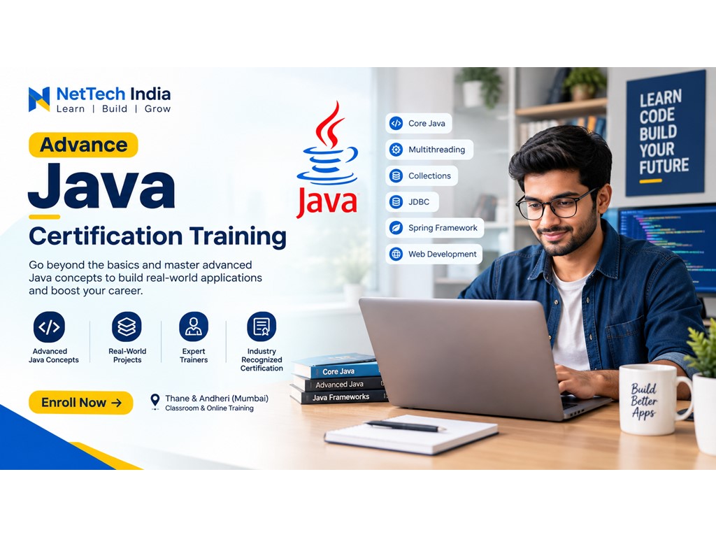 Mumbai Advanced Java Course in Thane, Andheri, Navi Mumbai Enroll now!