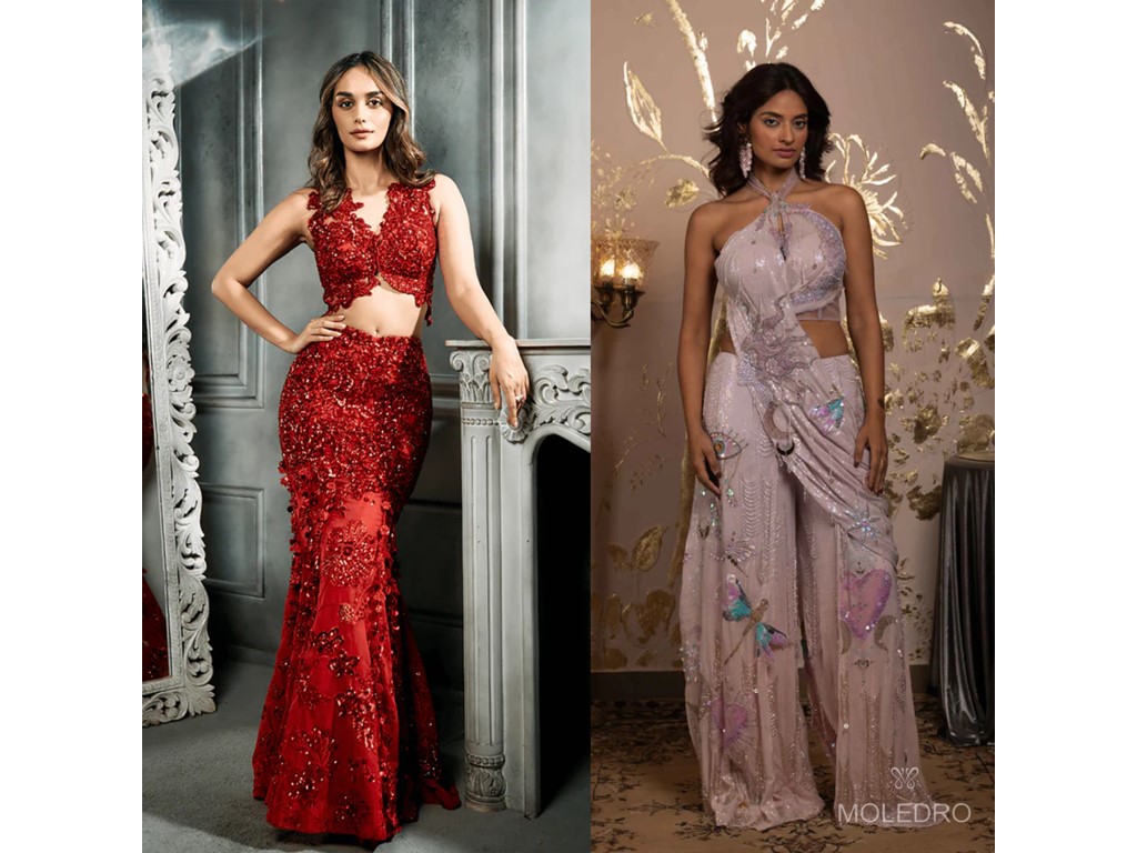 Delhi Sarees that Speak Love – Moledro’s Karwa Chauth Red Edit 2025