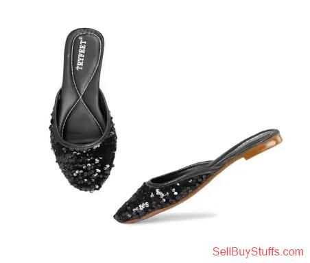 Mumbai Slip-On Mules with Embellishments