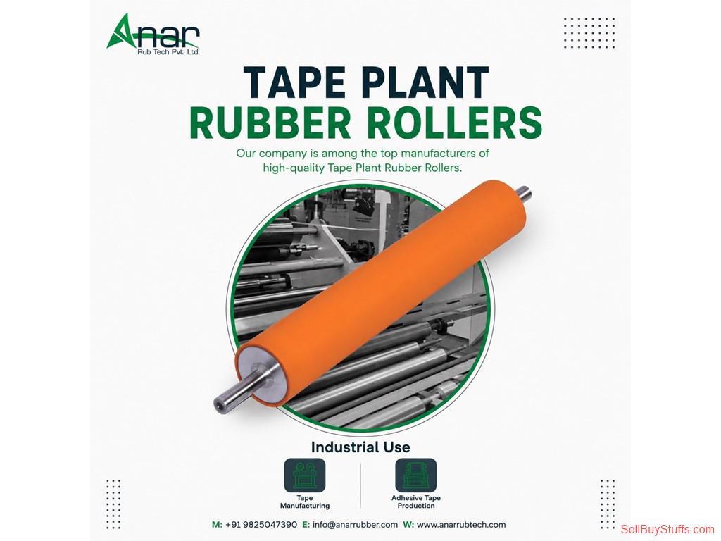 Ahmedabad Industrial Tape Plant Rubber Rollers by Anar Rub Tech 