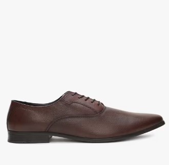 Kalyan Lace-Up Leather Oxfords with BroguingOn Sale