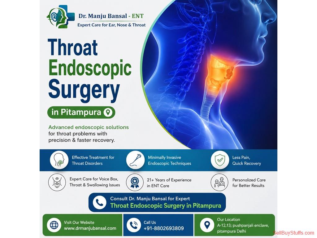 Pitampura Throat Endoscopic Surgery in Pitampura | Dr. Manju Bansal – ENT Specialist