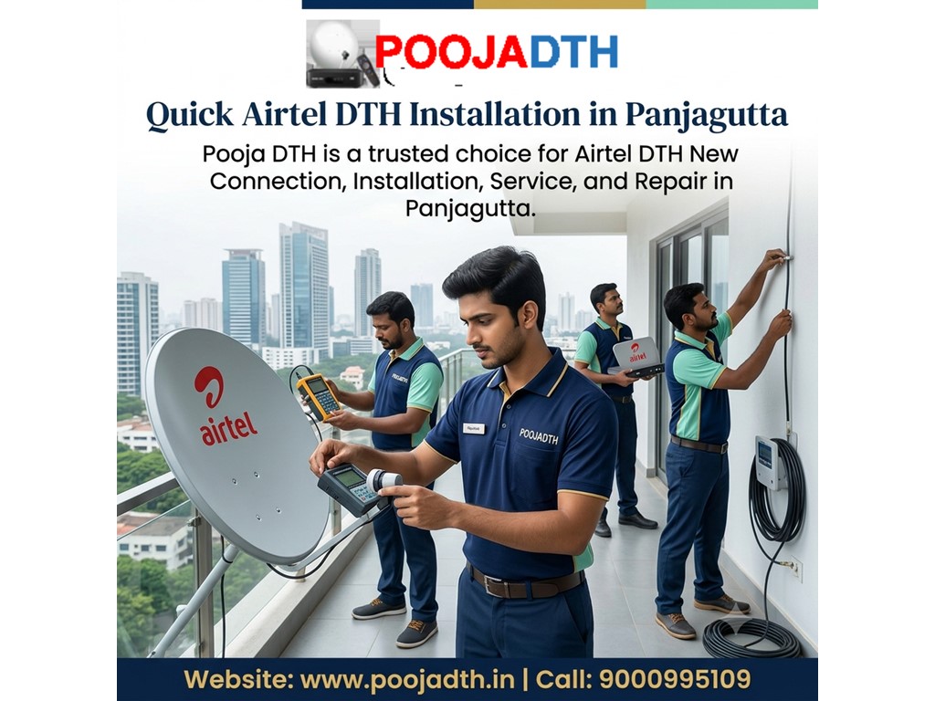Australia Classifieds Quick Airtel DTH Installation in Panjagutta