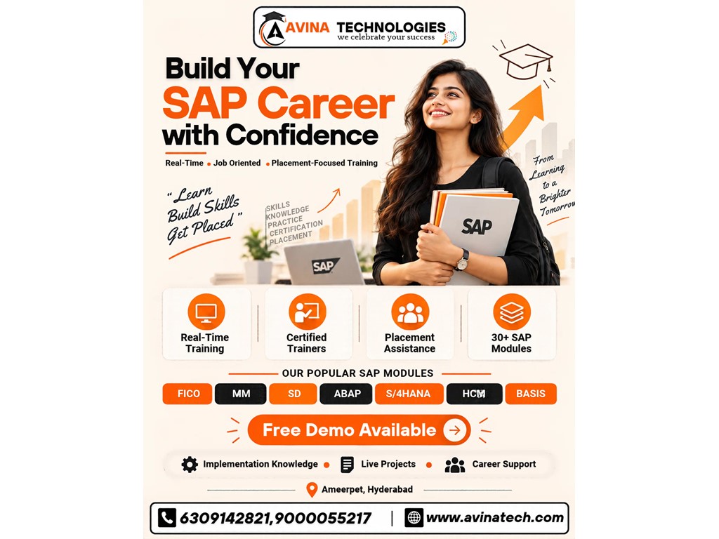 Australia Classifieds  SAP Training in Hyderabad with Placement Assistance – Avina Technologies