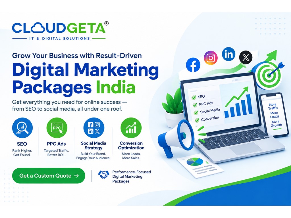 Delhi Affordable Digital Marketing Packages in India for Business Growth | CloudGeta