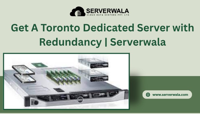 Jaipur Get A Toronto Dedicated Server with Redundancy | Serverwala