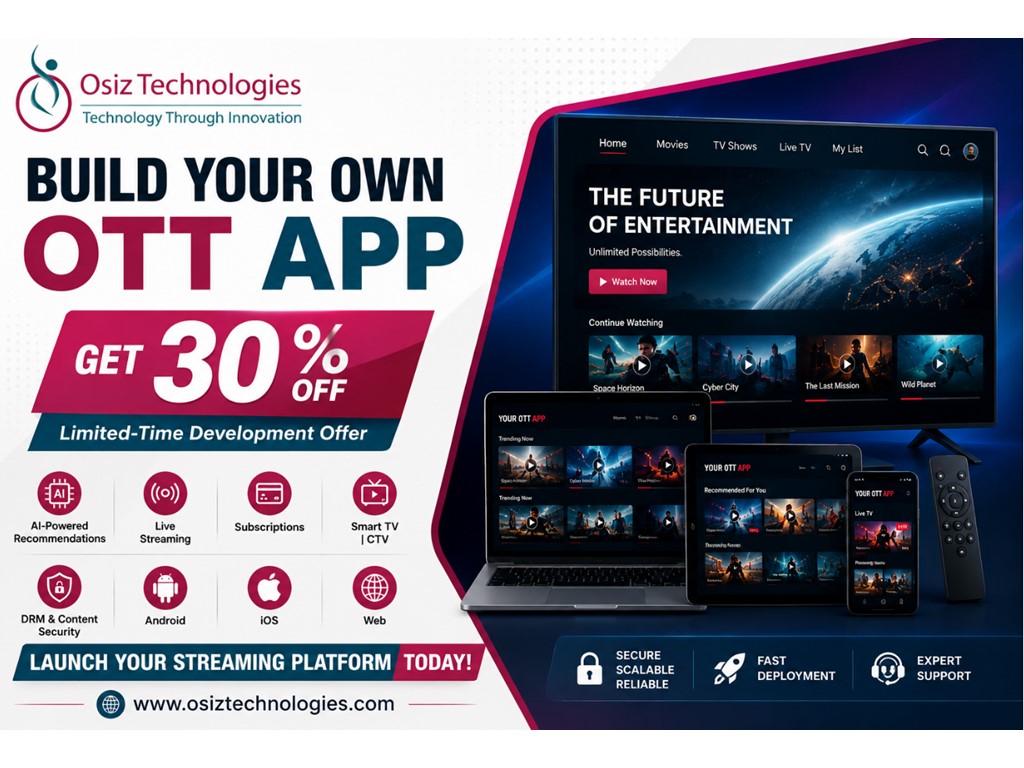 Australia Classifieds 🚀 Get 30% OFF on Custom OTT App Development | OSIZ TECHNOLOGIES