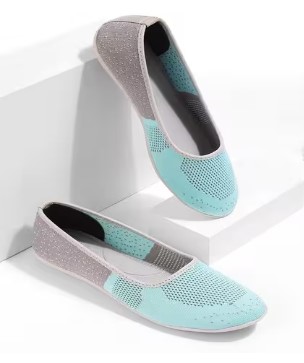 Kalyan Knitted Slip-On Ballerinas