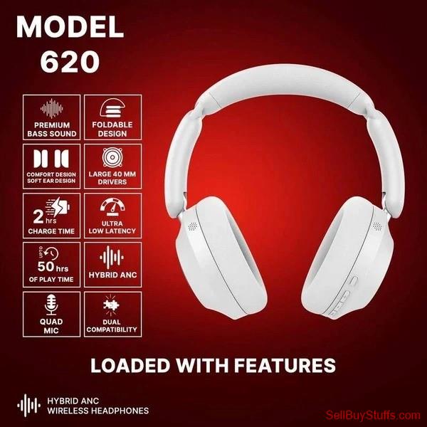 Australia Classifieds Kyptec LifeStyle® 620 Hybrid ANC Bluetooth Headphones with Quad Mic and 50H Battery