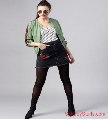 Mumbai SASSAFRAS Women Olive Green Solid Bomber Jacket