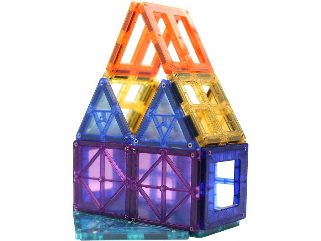 Gurgaon Circus9 Magnetic Tiles for Children - Set of 26 tiles + 1 cart