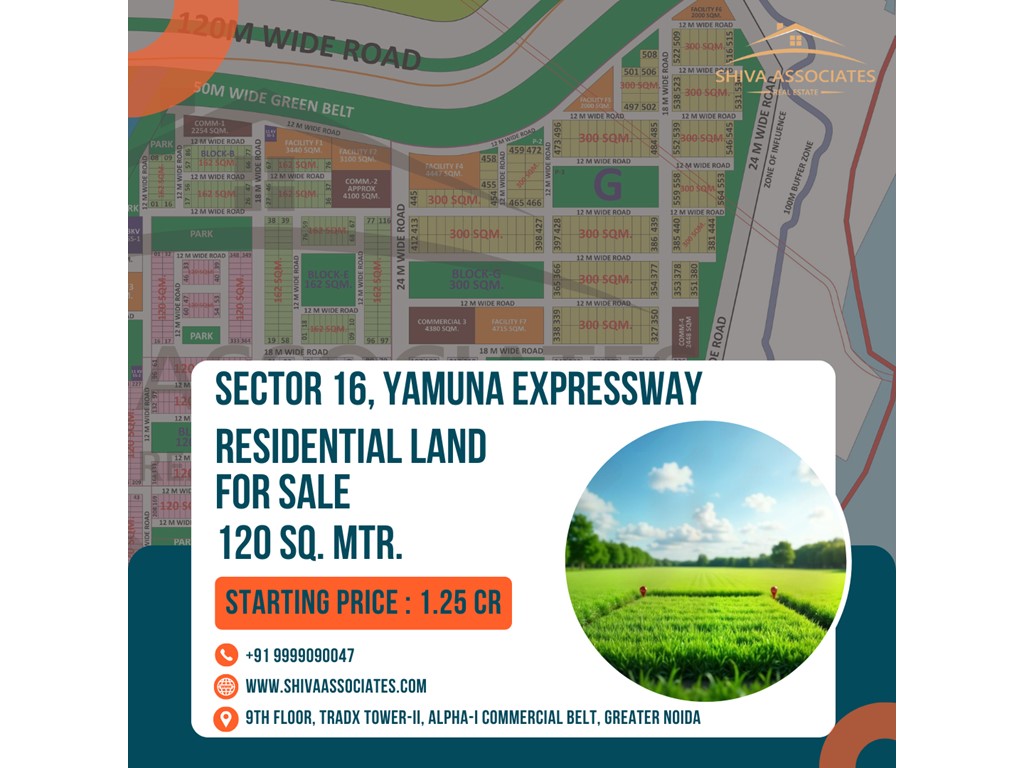 Explore Prime Residential Land at Sector 16, Yamuna Expressway