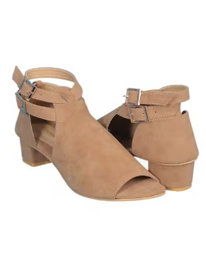 Kalyan Heeled Sandals with Dual Ankle Straps