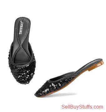 Kalyan Slip-On Mules with Embellishments