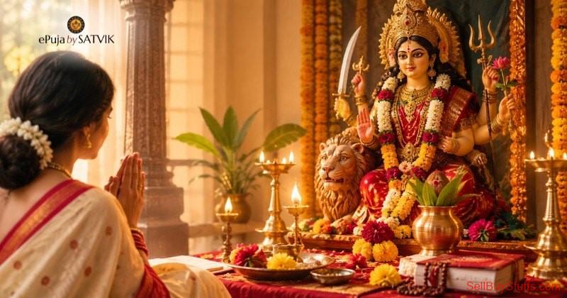 Delhi Navratri Maa Durga Puja: Online Navratri Puja: epujabysatvik