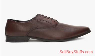 Mumbai Lace-Up Leather Oxfords with Broguing